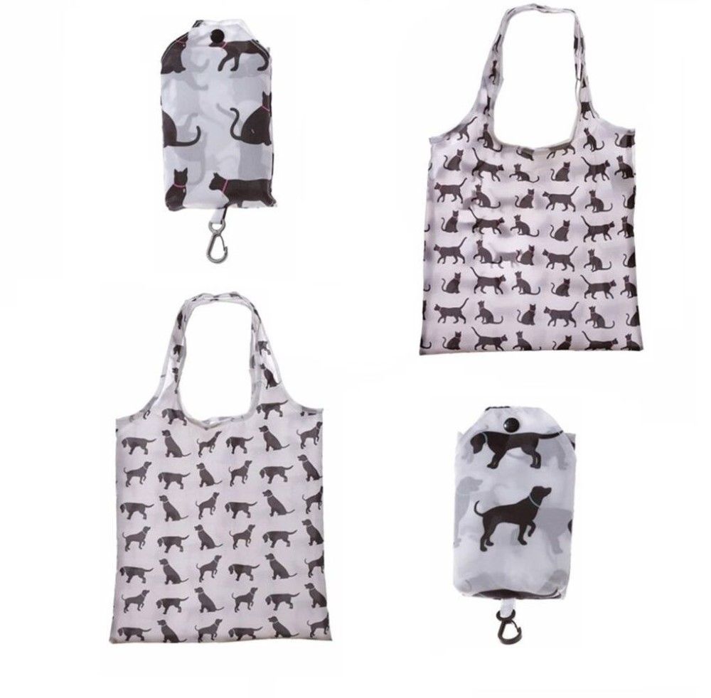 مفيد طي القط & الكلب تصميم حقيبة تسوق مع حامل ( تشكيلة – تتضمن 1)