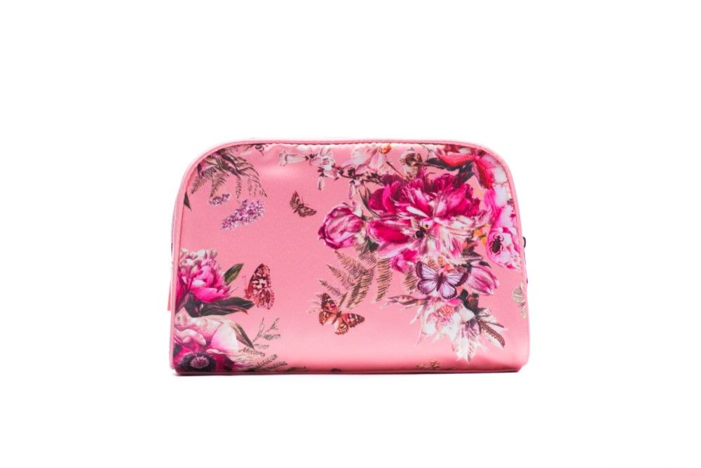 The Butterfly Garden Large Double Zip Cosmetic