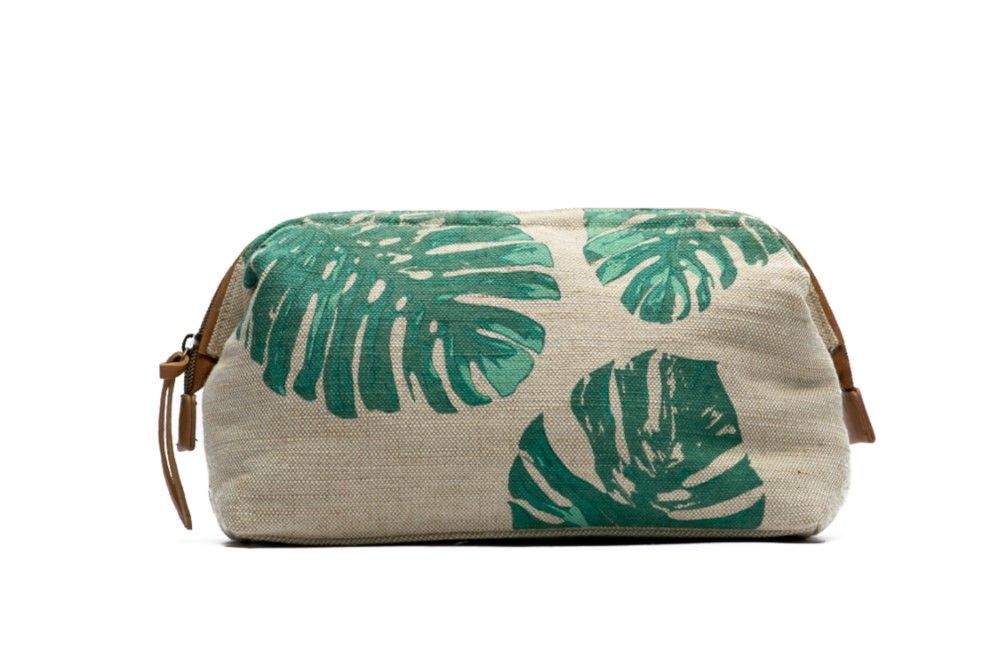 Tropical Palm Medium Beauty Bag