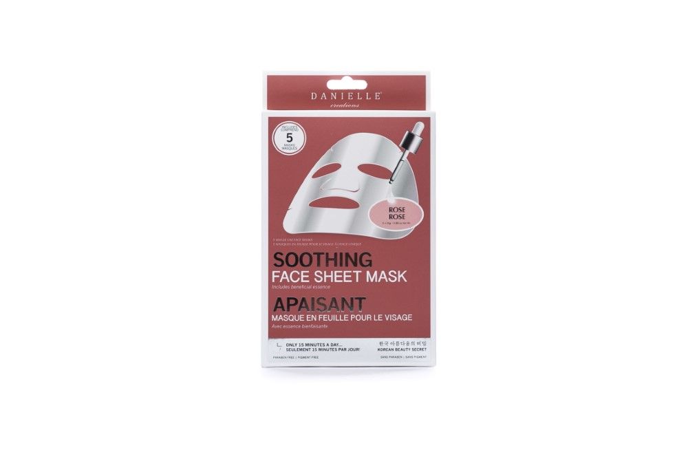 Danielle Face Mask Rose Soothing Face Mask 5 Pack