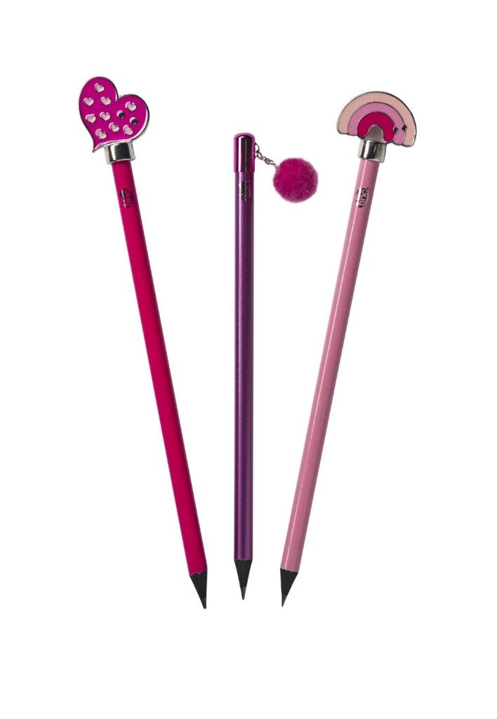 Tinc 3 Pack Topper Pencils Pink