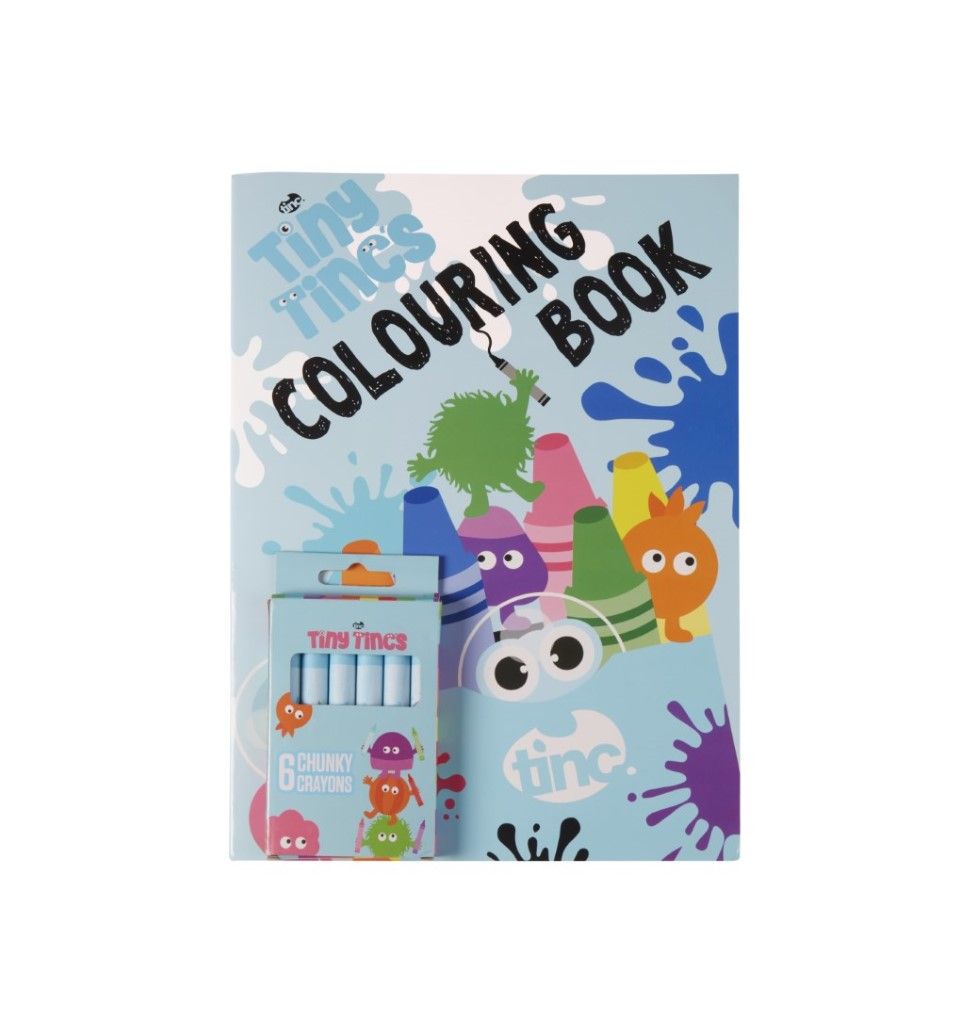 TINC Tiny s Colouring Book Crayons