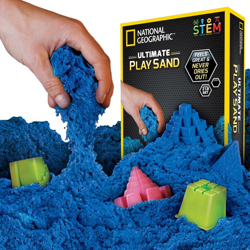 مجموعة ألعاب الرمل باللون الأزرق 2Lb