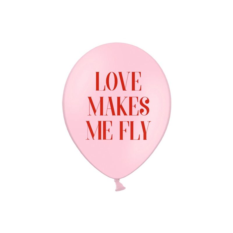 Balloons 30 cm Love Makes Me Fly Pastelbaby Pink 1 Pkt 50 Pc.