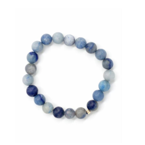 Stone Bracelet Matte Blue Aventurine