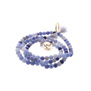 99 Beads Subha With Ring Blue Aventurine