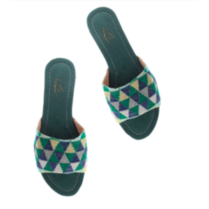 حذاء مشكاة مصنوع يدويًا Lf207 أخضر ثراء40-41