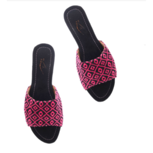 Mishkat Hand Made Shoes Lf210 Black Pink Raheeg 38-39