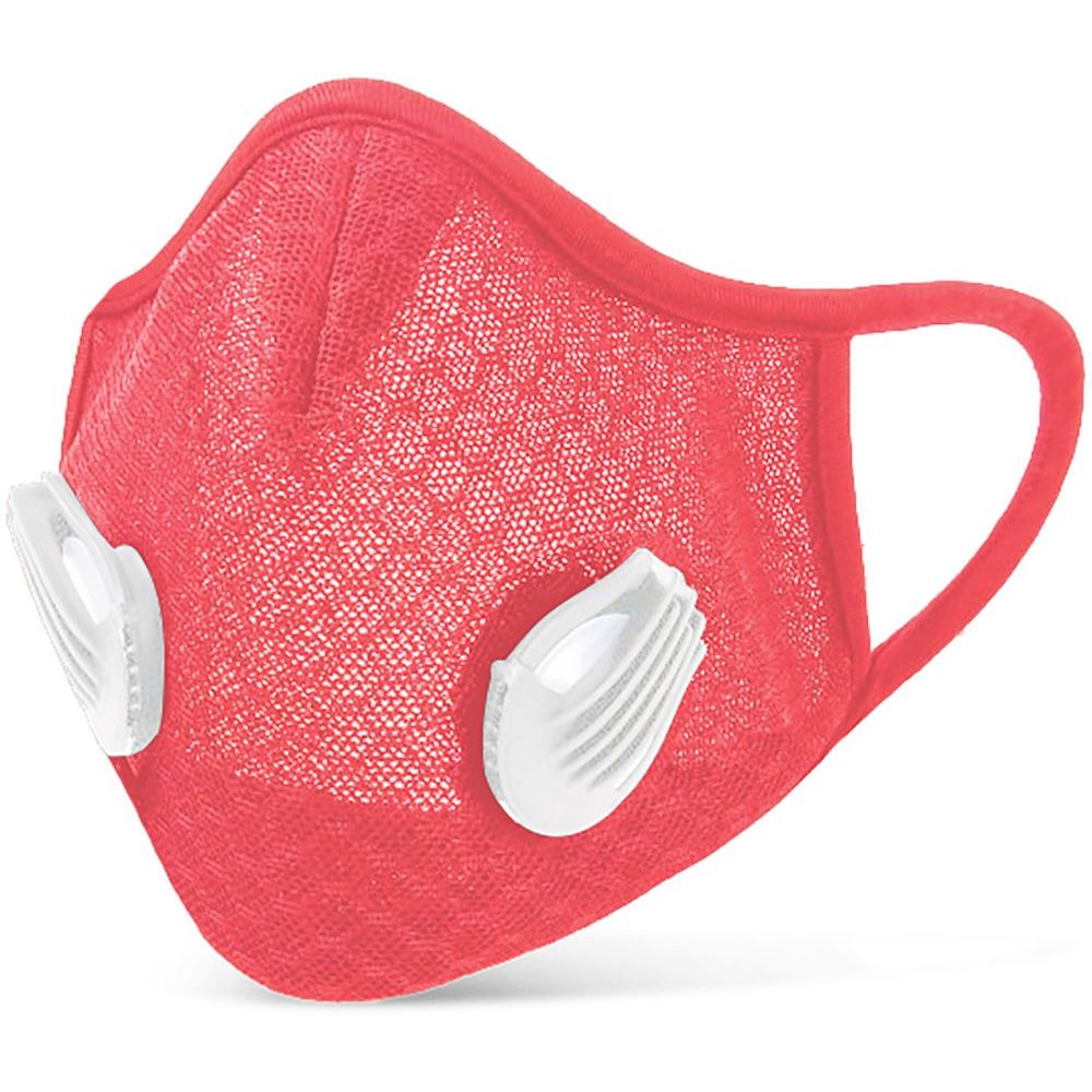 Face Mask Washable Red Adult