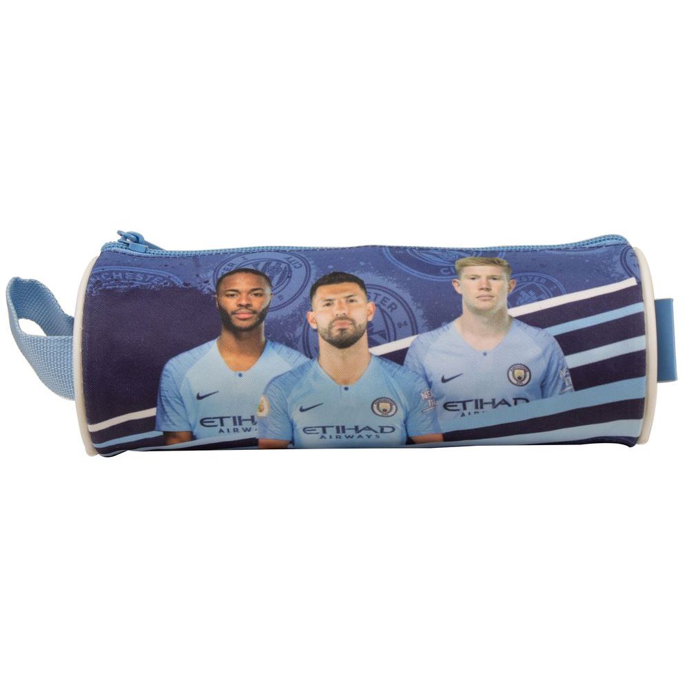 Manchester Round Pencil Case With Strap