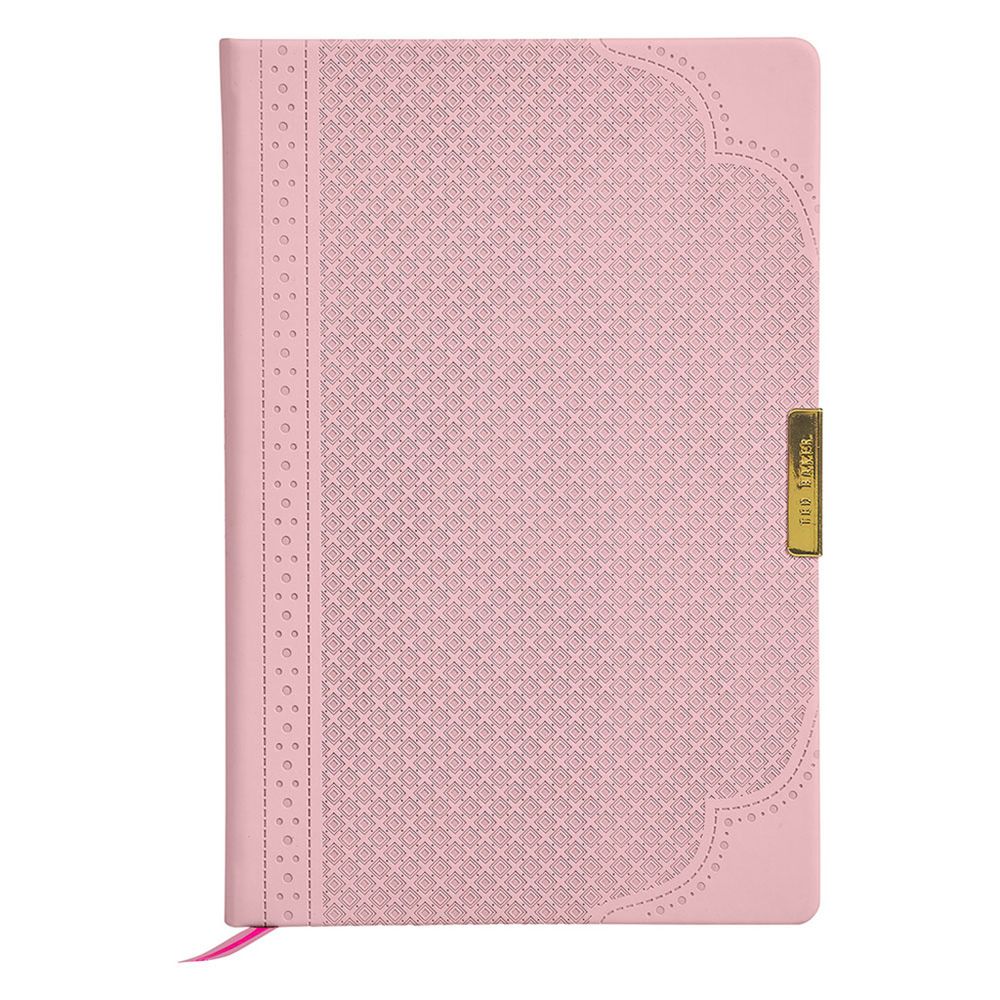 A5 Brogue Geo Notebook Dusky Pink