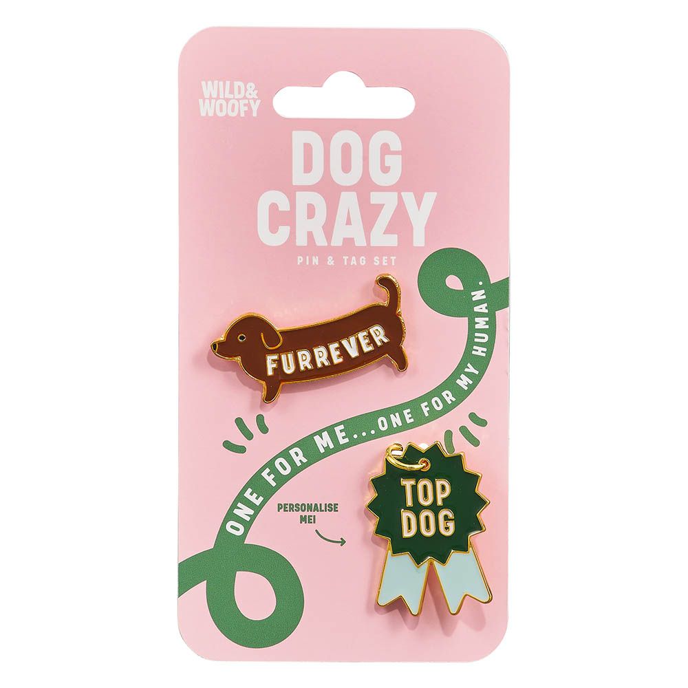 Pin and Tag Set Dog