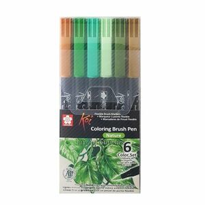 Koi Coloring Brush Pen 6 Color Nature