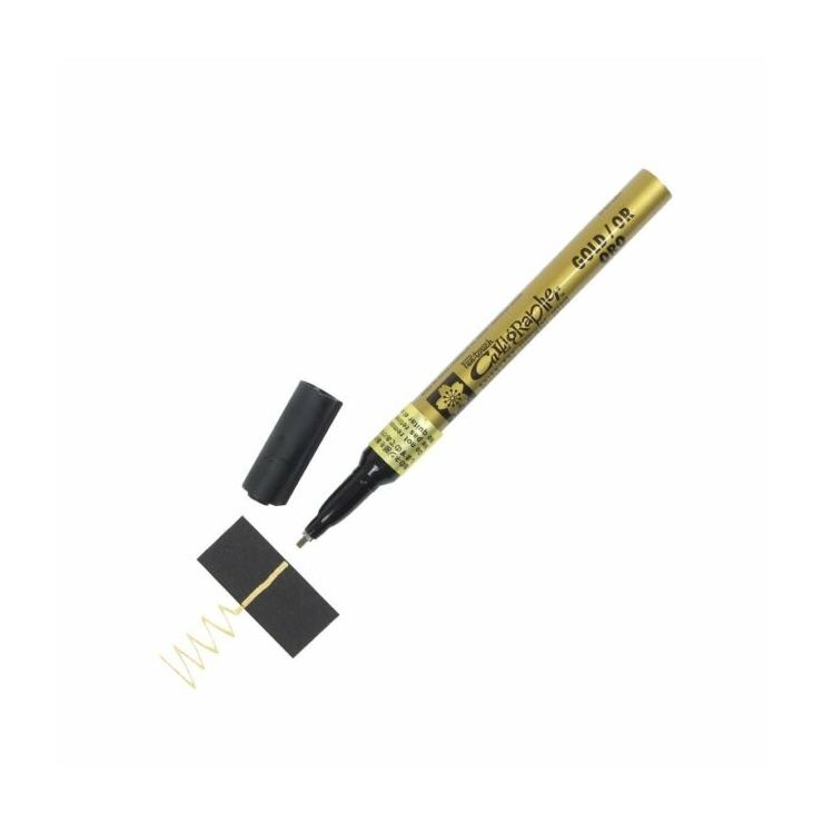 Pen Touch Calligrapher Marker Fine Point Gold