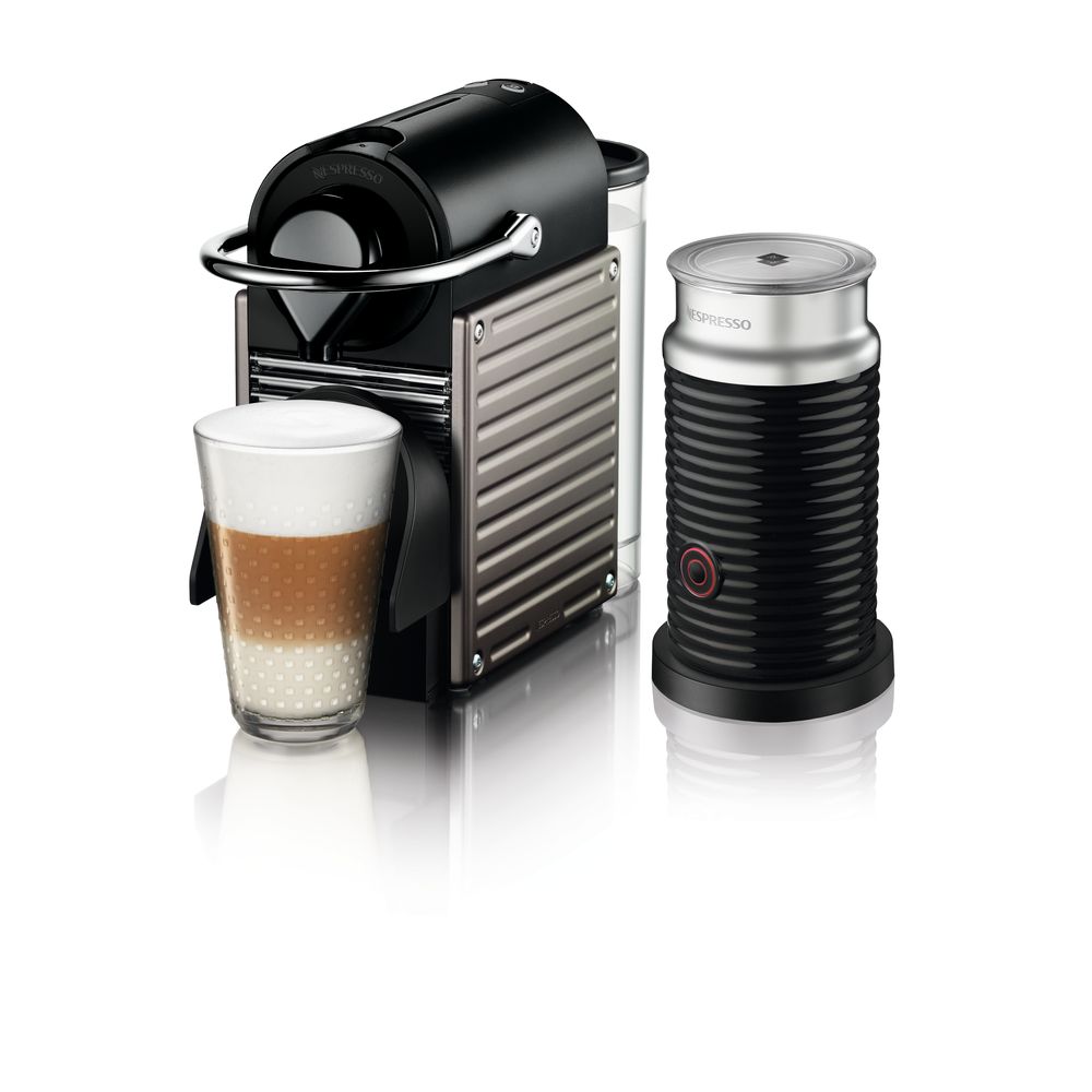 Nespresso Pixie Machine Titan + Aeroccino3