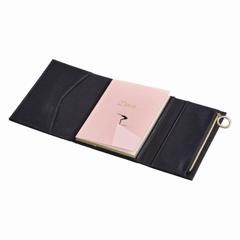 Ted Baker Notebook With Pencil Case Black