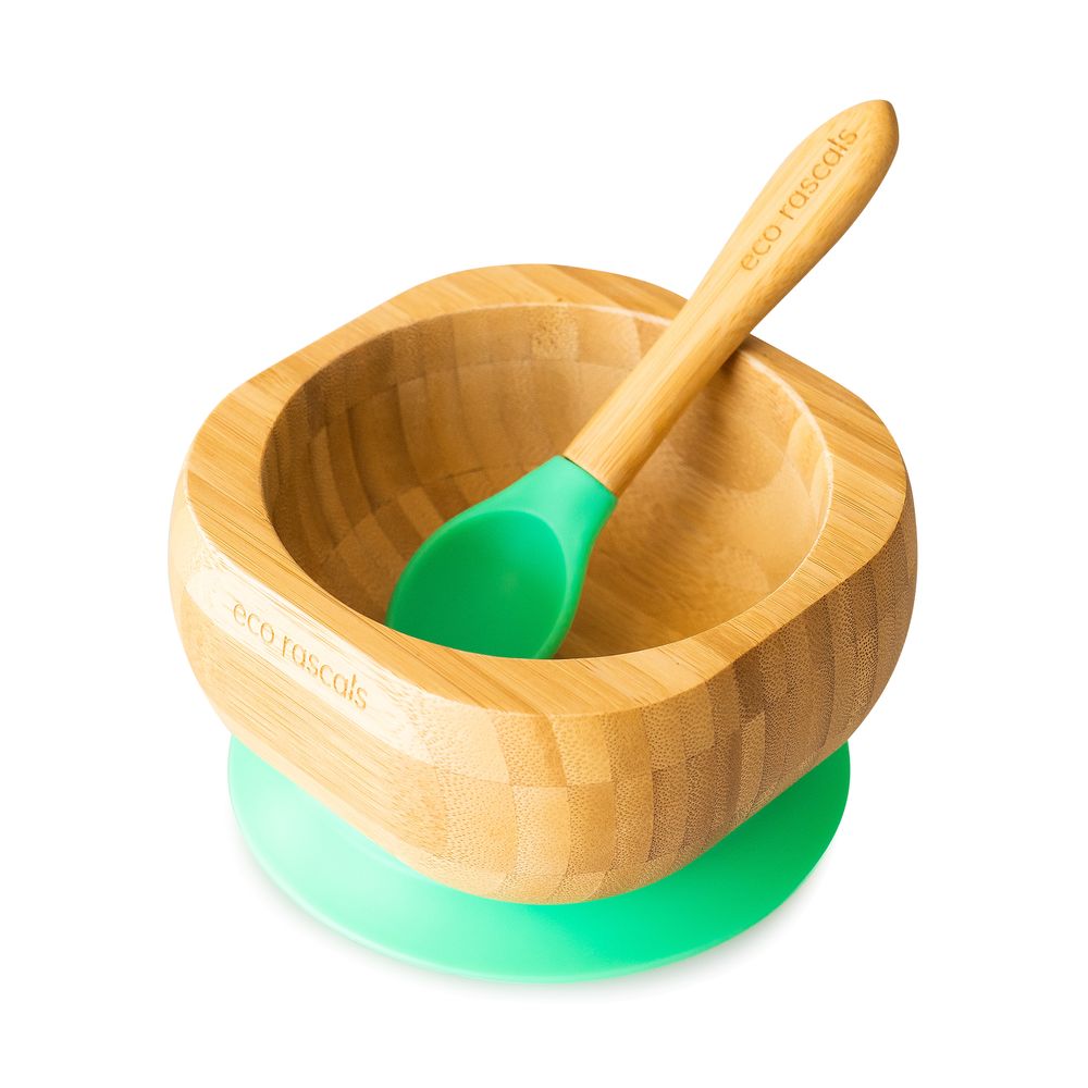 Eco Rascals Green Bowl & Spoon