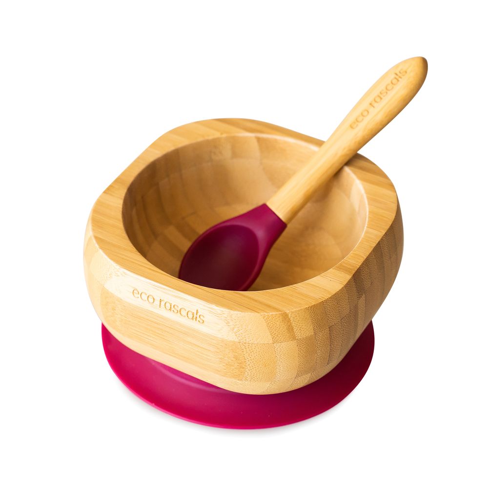 Eco Rascals Red Bowl & Spoon