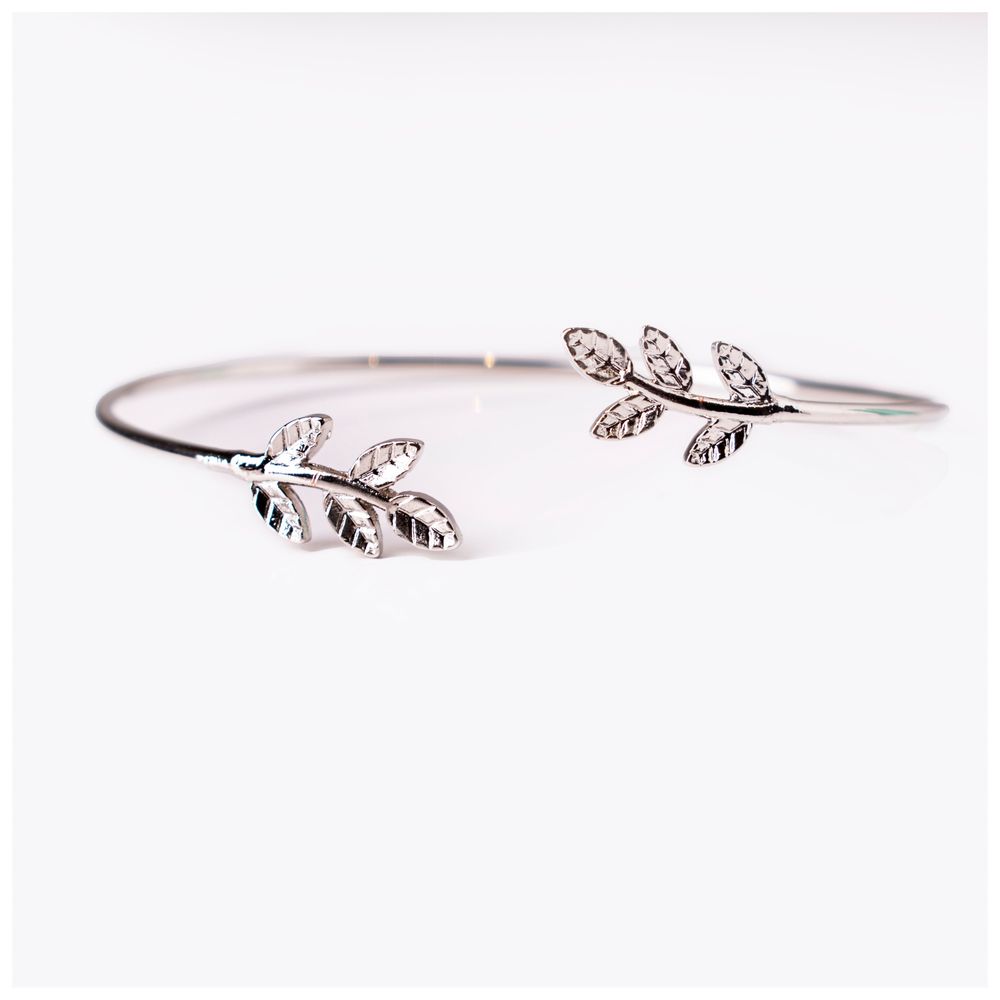 Trinkets Boutique Tree Leaf Bracelet (Silver)