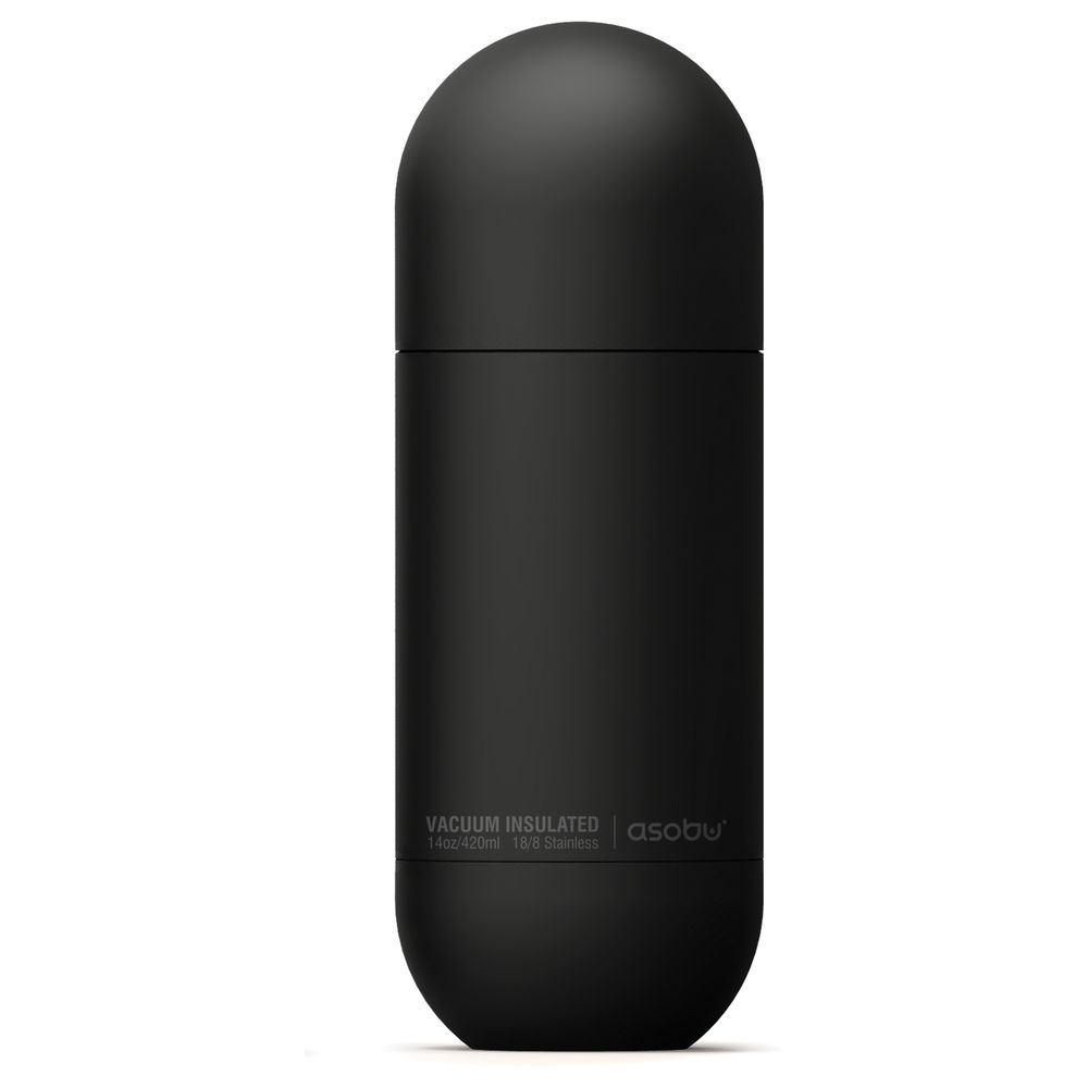 Asobu Orb Insulated Water Bottle Black 420 ml