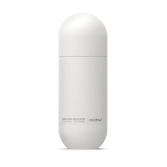 Asobu Orb Insulated Water Bottle White 420 ml