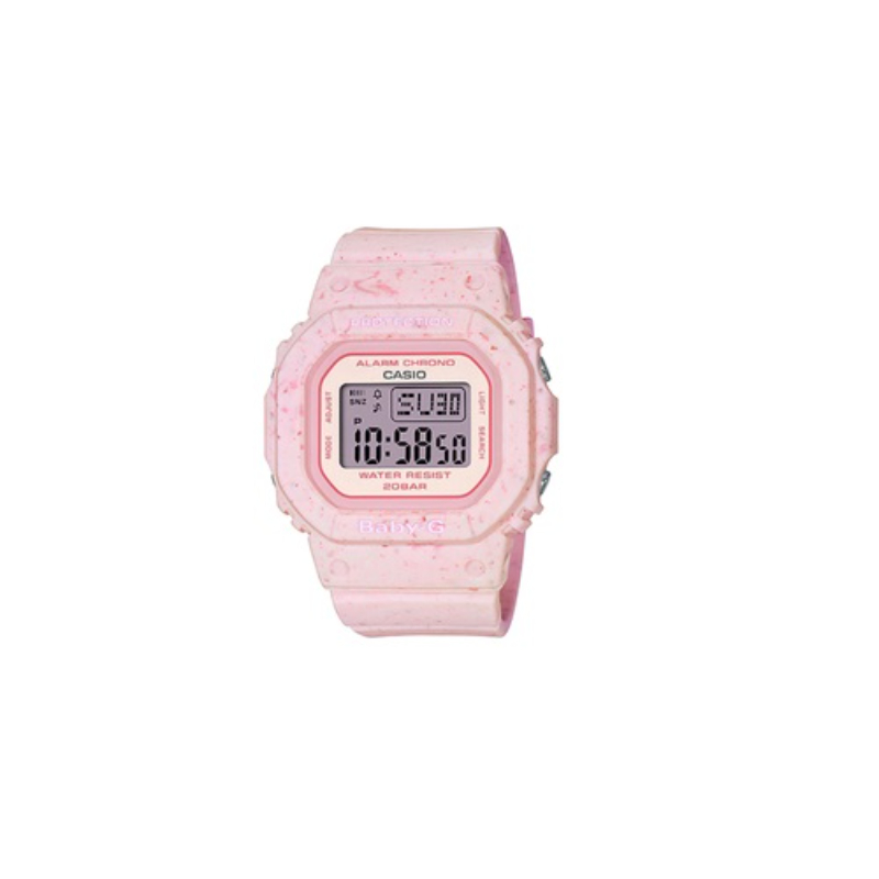 Baby-G Digital Watch - Women - Pink Dial - Resin Band - Bgd-560Cr-4Dr.