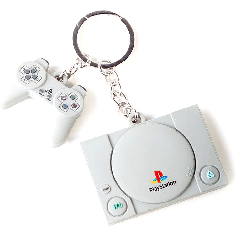 Difuzed Sony PlayStation Console & Controller 3D Rubber Keychain
