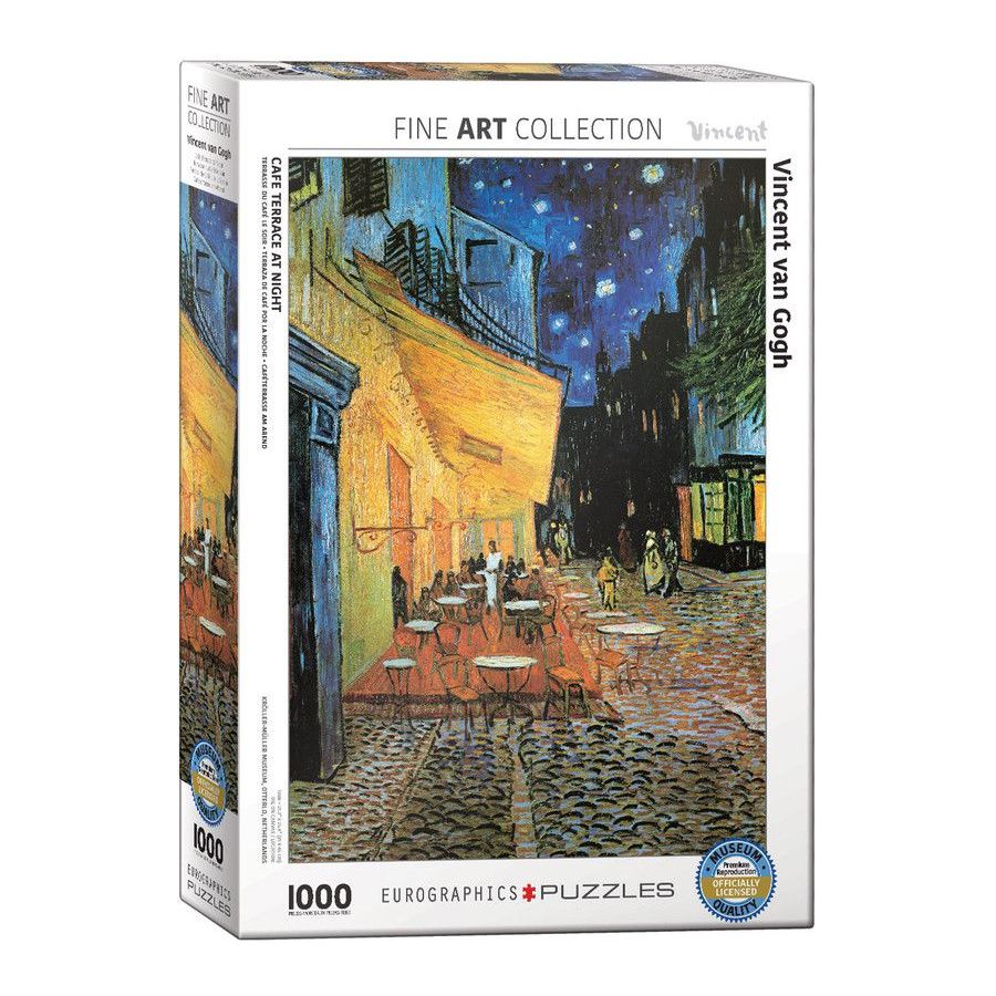 Eurographics Café Terrace At Night By Vincent Van Gogh 1000-Piece Puzzle