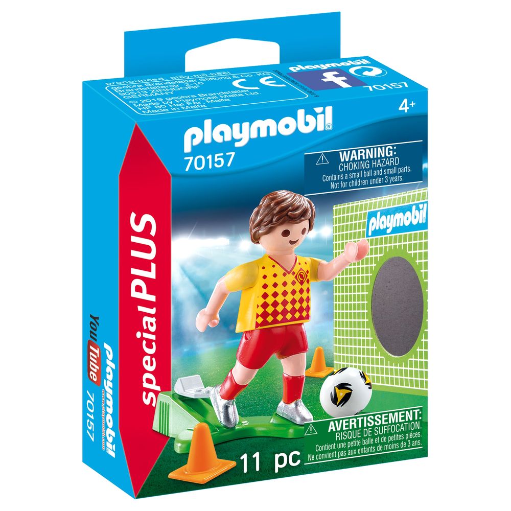 Playmobil Soccer Player With Goal