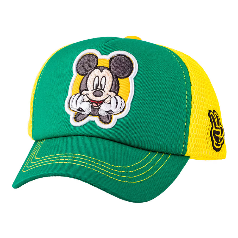 Caliente Cap Mickey Mouse Kids Green Yellow
