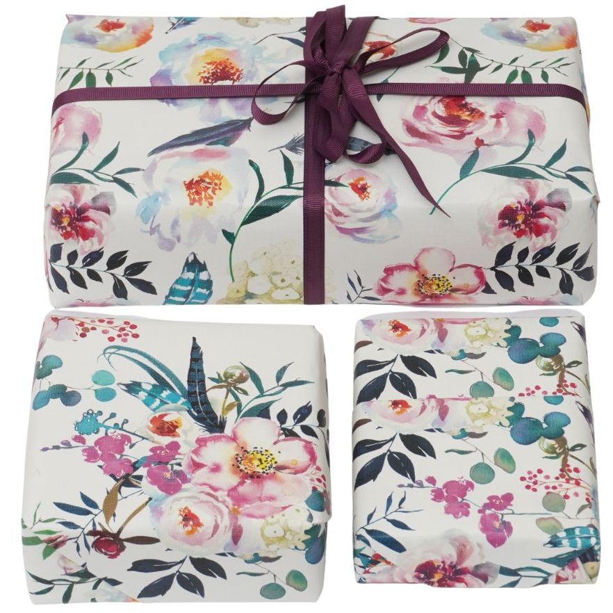 Wrapping Paper Bundle Pink Flowers