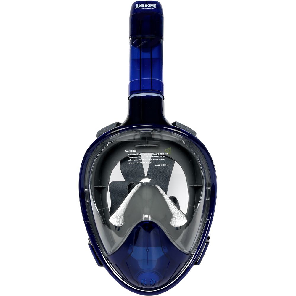 Awesome Full Face Snorkel Mask Bue / Grey L/Xl