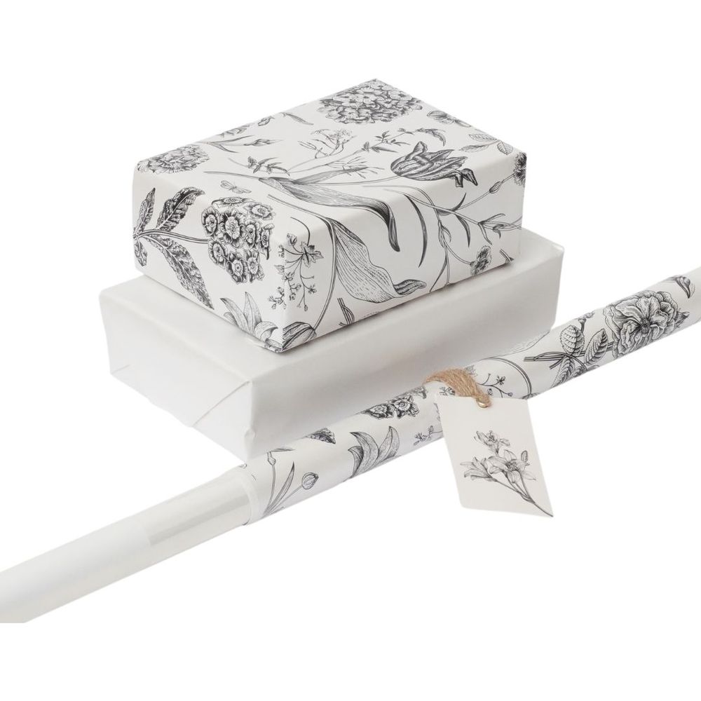 Classic Black Toile De Jouy Wrapping Paper
