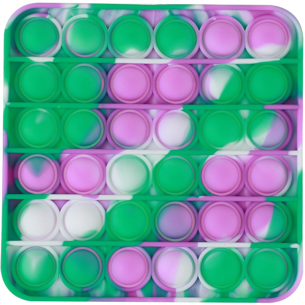 Pop The Bubble - Fidget Toy Square Tie Dye Green/Purple