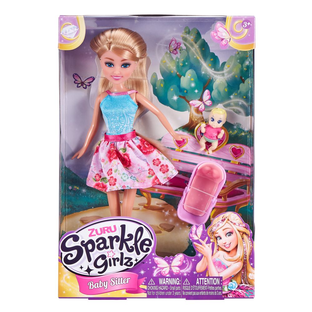 Sparkle Girlz-Dolls Playset-Dolls & Lifestyle-10.5 Inch Babysitter