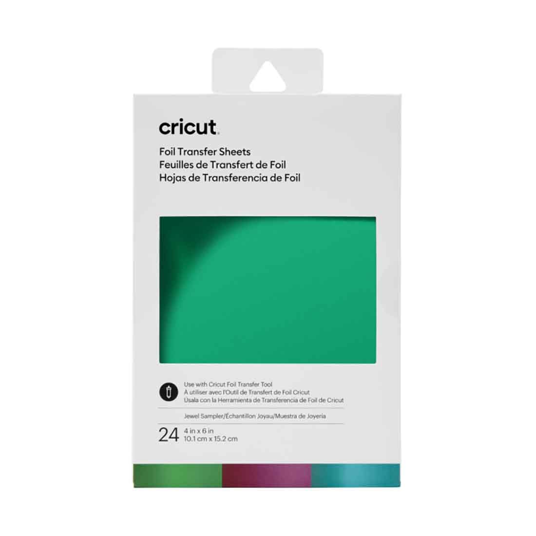 Cricut Transfer Foil Sheets Sampler 10X15Cm 24 Sheets (Jewel)