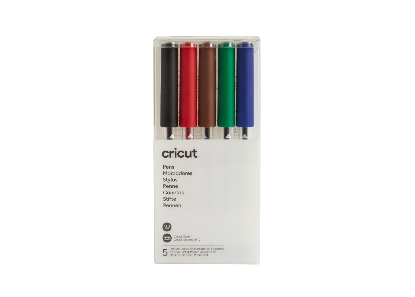 Cricut Explore/Maker Extra Fine Point Pen Set (Basics)- Pack Of 5 Pens