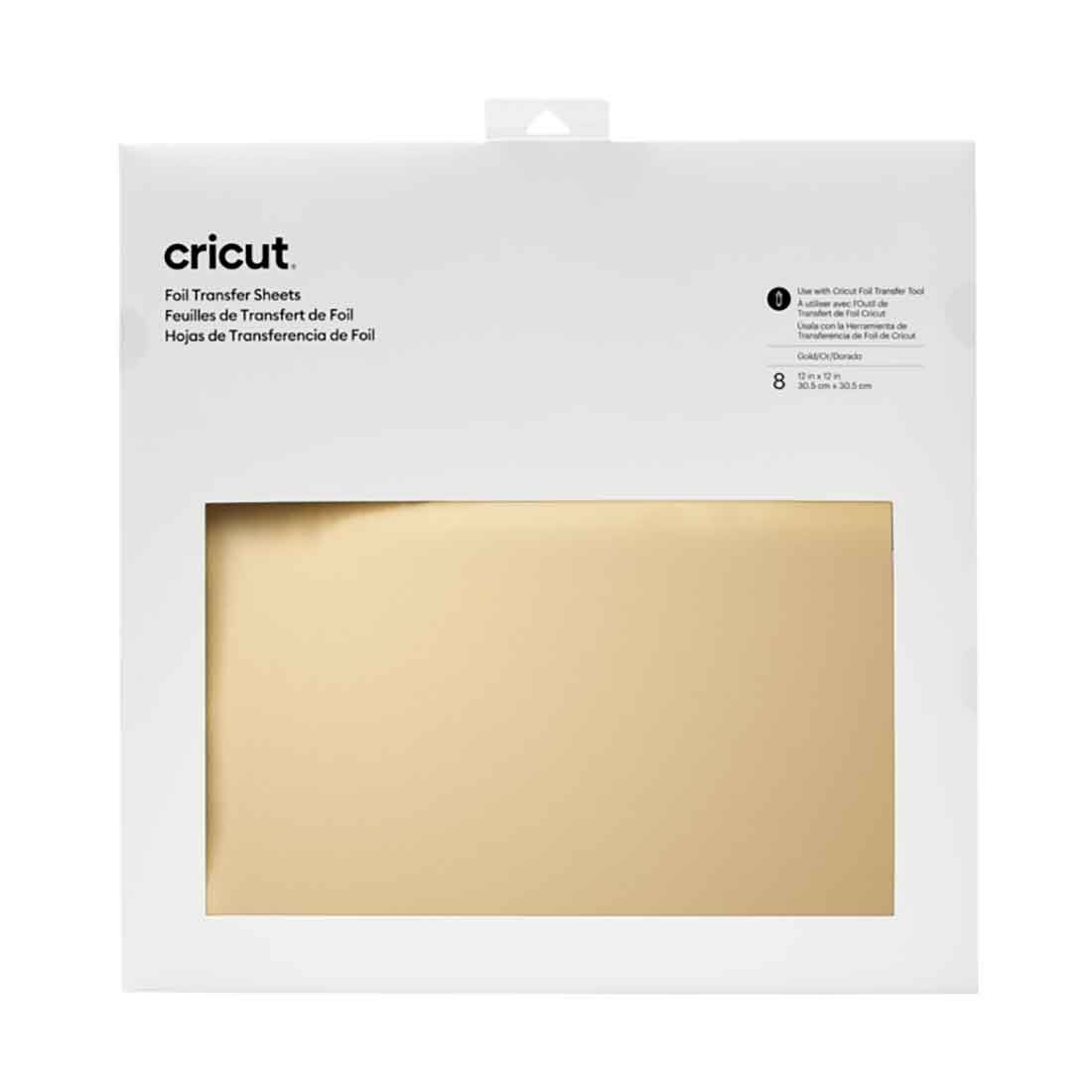 Cricut Transfer Foil Sheets 30X30Cm 8 Sheets (Gold)