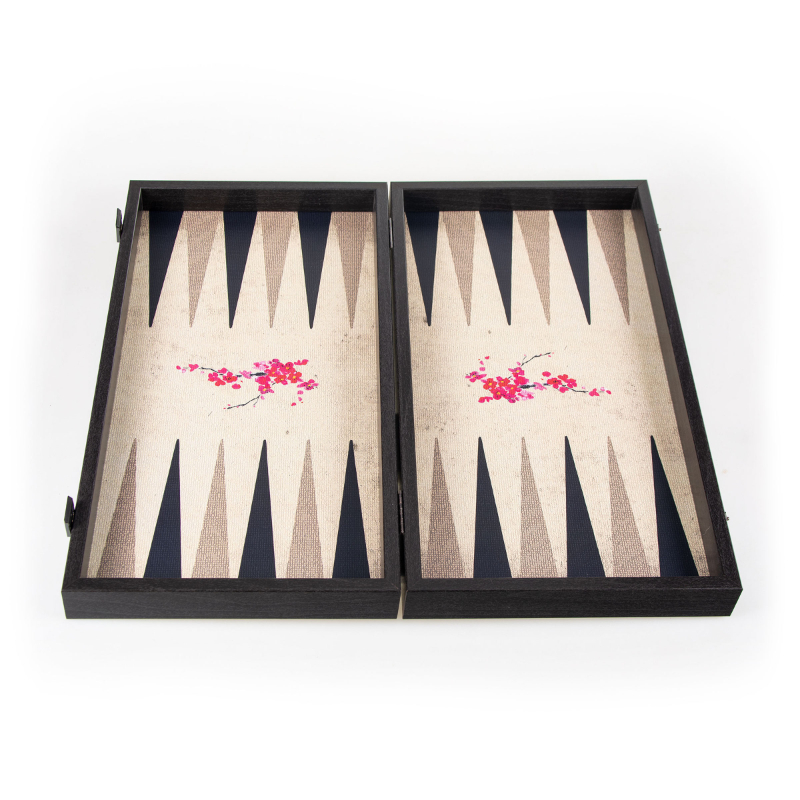 Backgammon - Oriental Cherry Blossom Art - Large