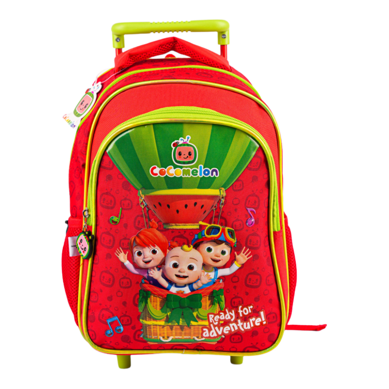 Cocomelon Trolley Bag 2 Main Compartments And 2 Side Pockets 13
