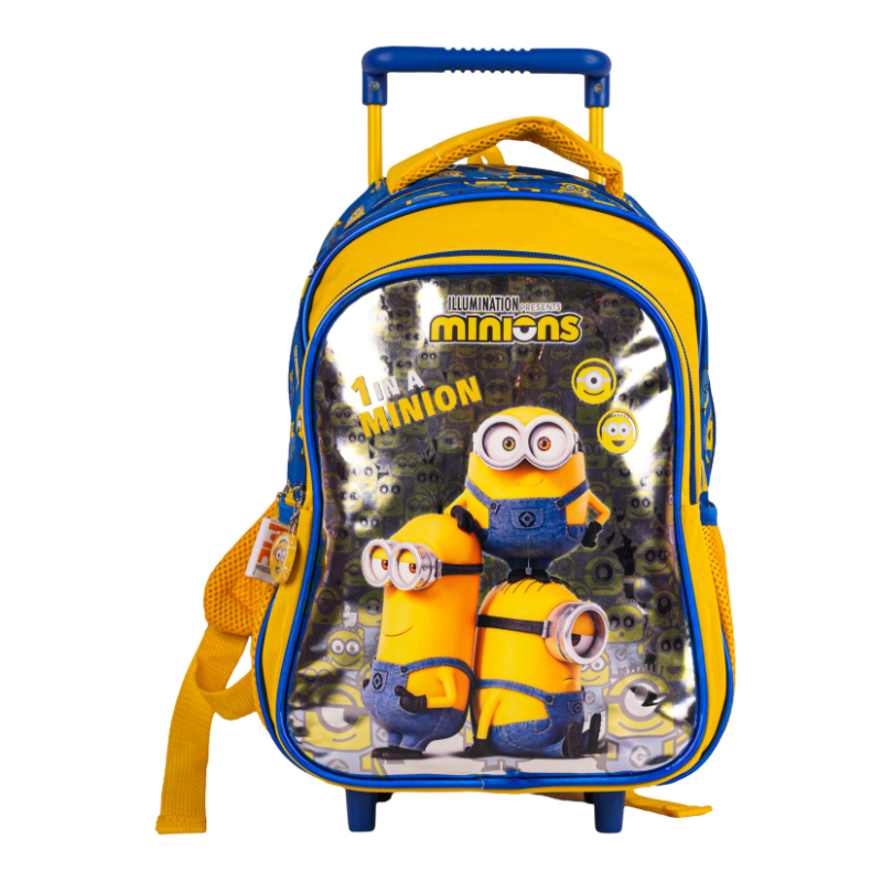 Minions Trolley Bag 2 Main Compartmentsand 2 Side Pockets 13
