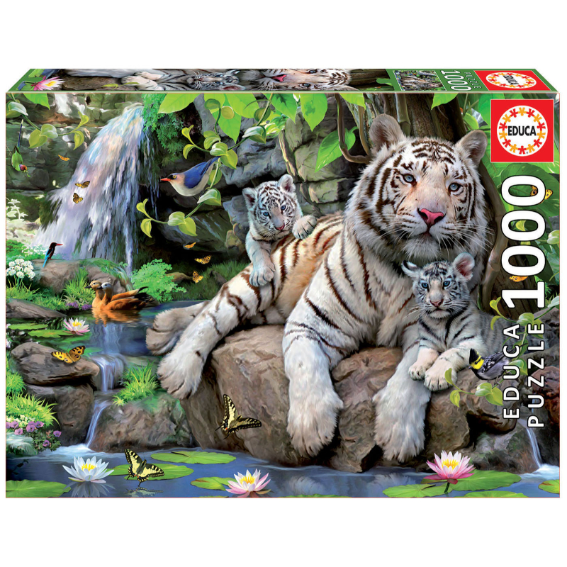 Educa Puzzle 1000 Bengal White Tiger