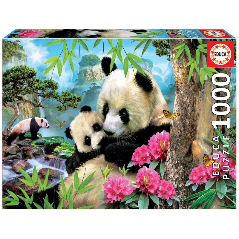 Educa Puzzle 1000 Osos Panda Fsc