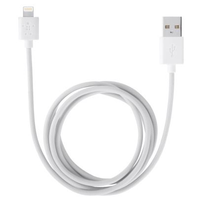 Belkin Sync/Charge 2.4A White Lightning Cable 3M