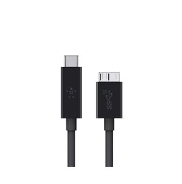 Belkin F2Cu031Bt1M-Blk 0.91M USB C Micro-USB B Male Male Black USB Cable