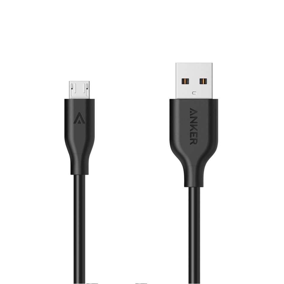 Anker Powerline Micro USB 3FT 0.9M Micro-USB B USB A Male Male Black USB Cable