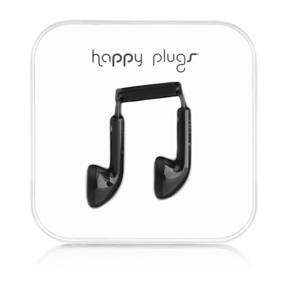 Happy Plugs Black Earphones
