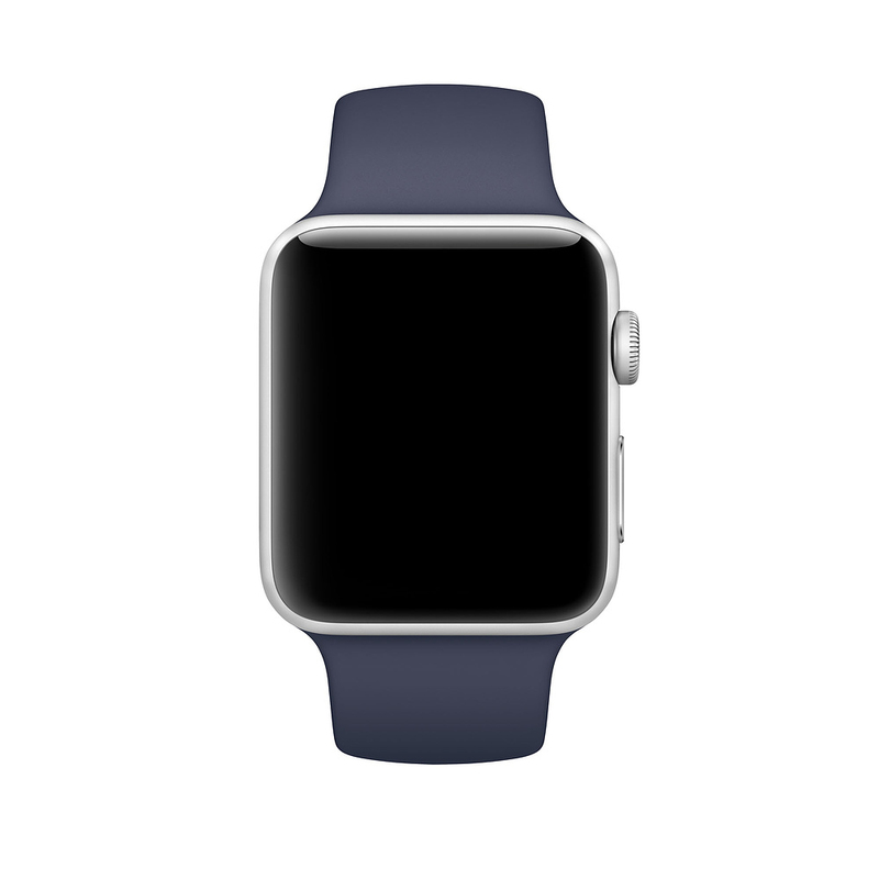 Apple 42mm Midnight Blue Sport Band with Rose Gold Pin