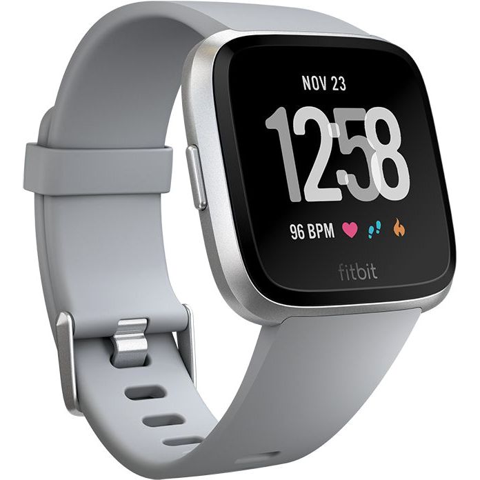 Fitbit Versa Grey/Silver Aluminum Smart Watch