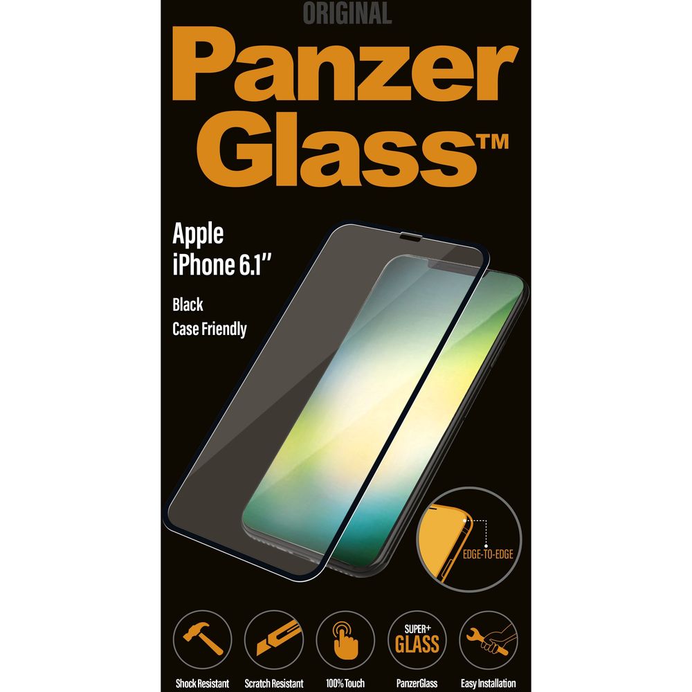 Panzerglass Edge to Edge Black Frame Screen Protector for Apple iPhone XR